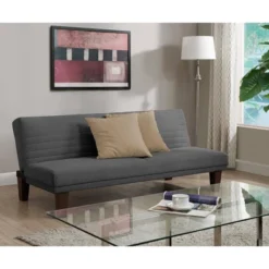 Delia Convertible Futon Sofa Microfiber - Room & Joy