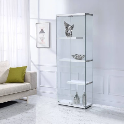 Maxwell Glass Display Cabinet Clear - Picket House Furnishings - Image 3