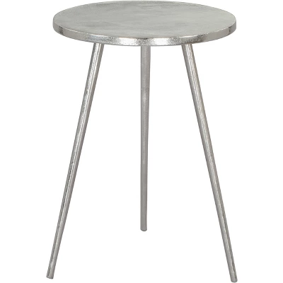 Kane Side Table Aluminum Silver - ZM Home - Image 2