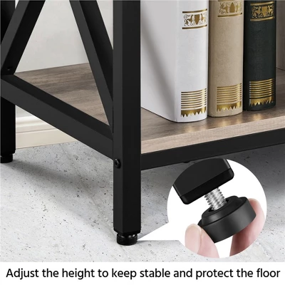 Yaheetech Industrial TV Stand TV Console With Storage - Image 6