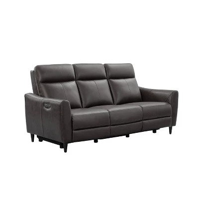 Tomasso Leather Power Reclining Sofa With Power Headrest - Abbyson Living - Image 5