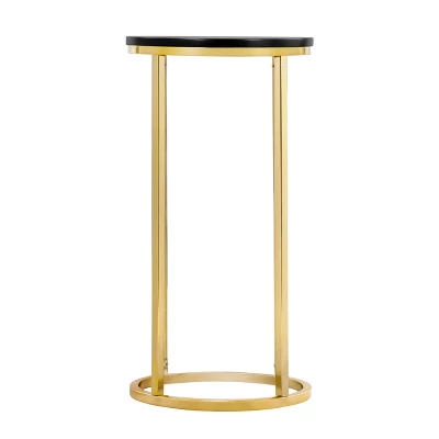 Ellias Round Side Table Black/Gold - Finch - Image 4