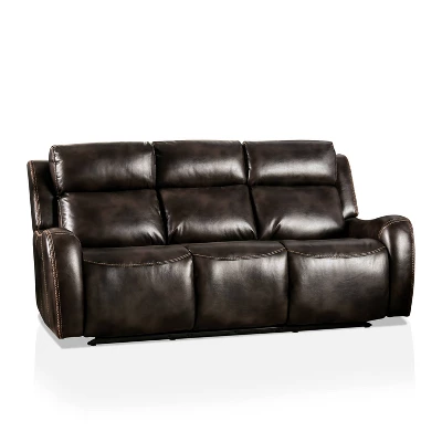 Morada Powered Faux Leather Recliner Sofa - HOMES: Inside + Out - Image 4