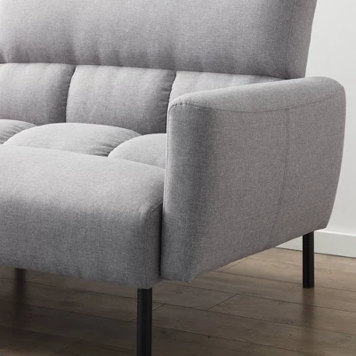 Comfort Collection Futon Sofa Bed With Box Tufting - Lucid - Image 5