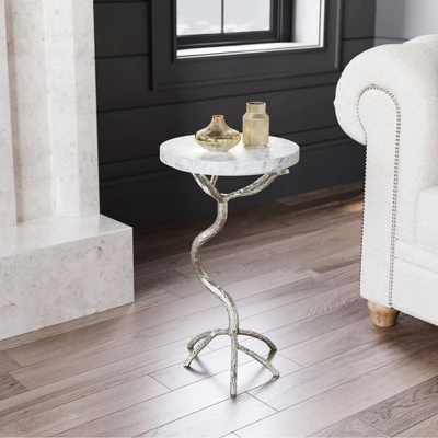 Kanaan Side Table Marble White - ZM Home - Image 8