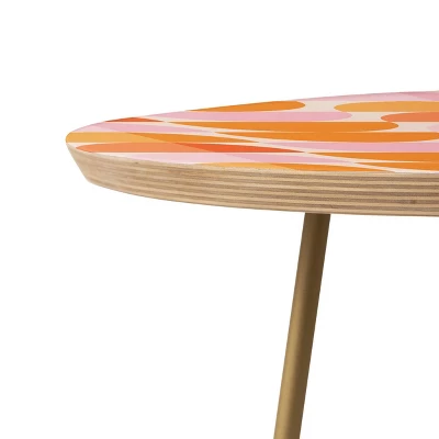 ThirtyOne Illustrations Tangerine Side Table - Deny Designs - Image 2