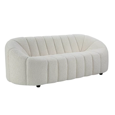 83" Osmash Sofa White Teddy Sherpa - Acme Furniture - Image 2