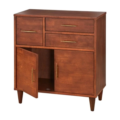 Ana Mid Century Modern Entryway Cabinet Oak - Lifestorey - Image 4