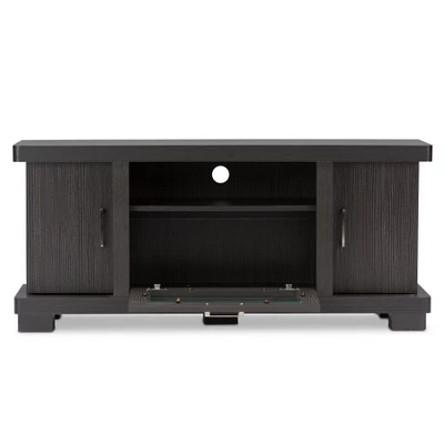 Viveka 2 Door TV Stand For TVs Up To 46" Dark Brown - Baxton Studio