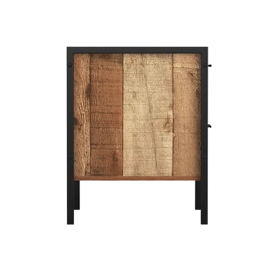 Loft & Luv Montana End Table Rustic Wood - Atlantic - Image 5