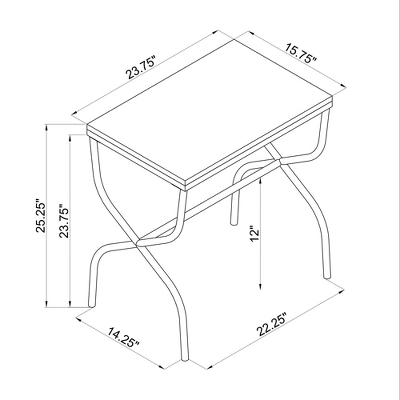 Prynne Accent Table Gold - Linon - Image 7