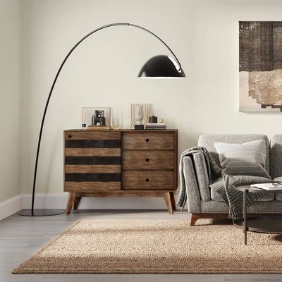 Medium Wright Storage Cabinet Rustic Natural Aged Brown - WyndenHall - Image 2