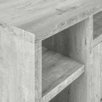 Modern Farmhouse Reclaimed Wood Look 2 Door 5 Shelf TV Stand For TVs Up To 60" - EveryRoom - Image 9