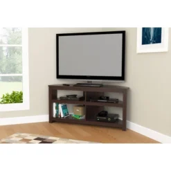 Corner TV Stand For TVs Up To 60" Espresso - Inval