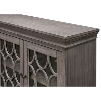 72" Rustic Four Door Tv Console Fully Assembled For Tvs Up To 70" - Martin Furniture - Image 4