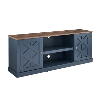 58" TV Stand For TVs Up To 65" Navy - Home Essentials - Image 5