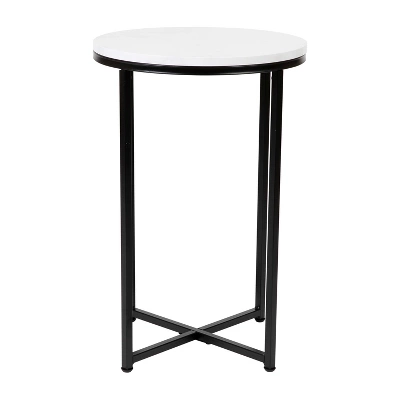 Merrick Lane End Table With Round Cross Brace Frame - Image 17