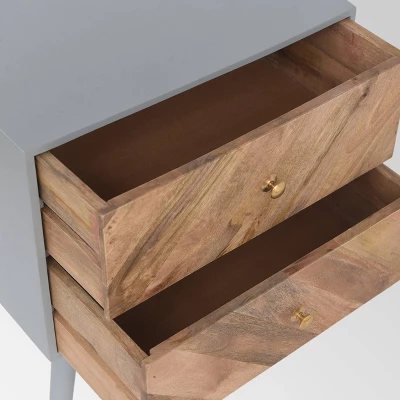 Aldape 2 Drawer Cabinet Natural - Christopher Knight Home - Image 2