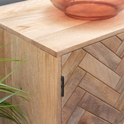 Lachlan 2 Drawer 2 Door Console Natural - Powell Company - Image 11