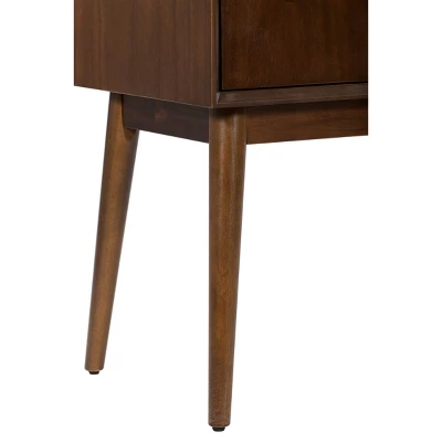 Brookline 2 Door Storage Cabinet Classic Walnut - Adore Decor - Image 7