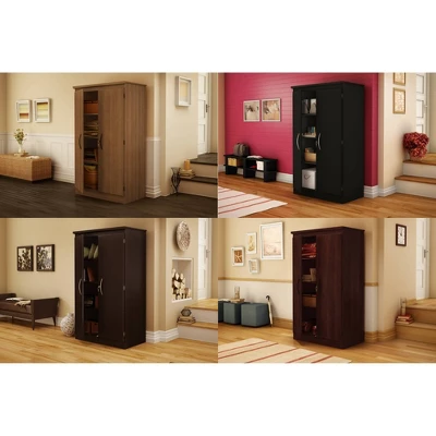 Morgan 2 Door Storage Cabinet Royal Cherry - South Shore - Image 2