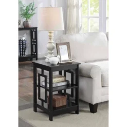 Town Square End Table With Shelves - Breighton Home
