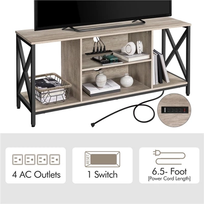 Yaheetech Industrial TV Stand TV Console With Storage - Image 5