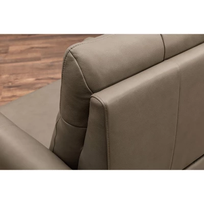 Marley Leather Power Recliner Sofa Loveseat With Power Headrests Beige - Abbyson Living - Image 11