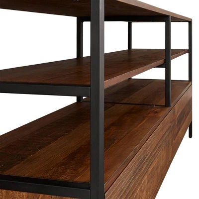 Felicia Rustic Industrial Metal/Wood TV Stand Console Table - Inspire Q - Image 5