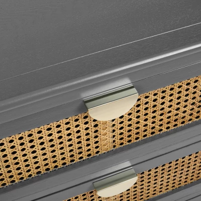 Archie Ash Wood Veneer 3-drawer And Pine Legs Accent Cabinet With Storage- The Pop Maison - Image 10