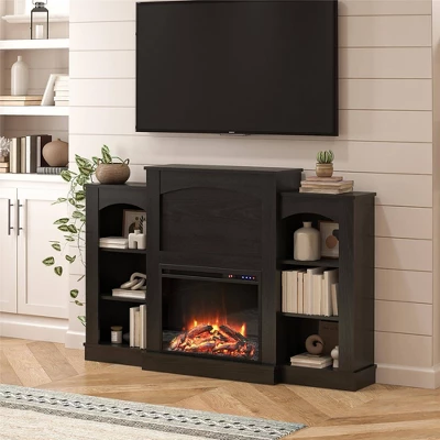 Kindle Cove Fireplace Mantel With Bookshelves - Room & Joy - Image 2