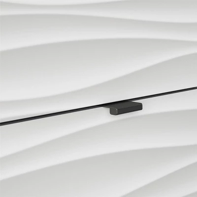 Maddock 1 Door 3 Drawer Accent Cabinet With Faux Wave Pattern Graphite - Room & Joy - Image 6