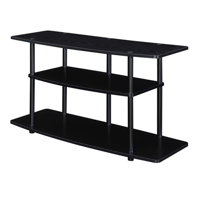 Designs2Go 3 Tier Wide TV Stand For TVs Up To 43" - Breighton Home - Image 13