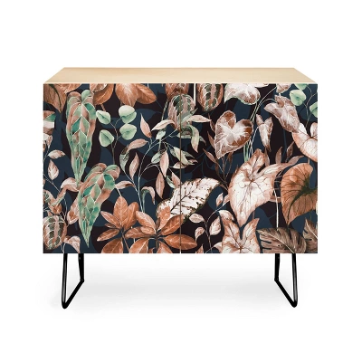 Marta Barragan Camarasa Lush Vintage Dark Jungle Credenza - Deny Designs - Image 3