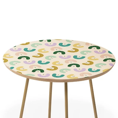 Hello Sayang Urban Jungle Crazy Lady Plant Side Round Table Gold - Deny Designs - Image 3