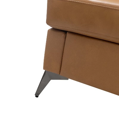 Pablo 81.5" Wide 81.5" Wide Chesterfield Tufted Genuine Wing Back Leather Sofa For Living Room-A+B | ARTFUL LIVING DESIGN - Image 10