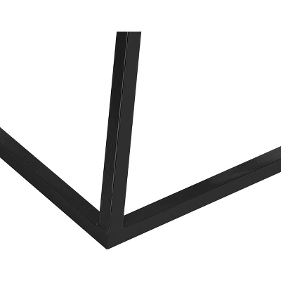 17" Audrey Marble Side Table High Black - Adore Decor - Image 3