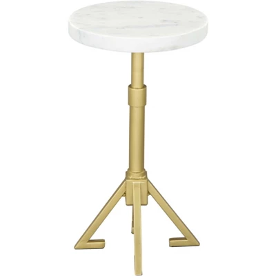 Augustus Side Table Marble White - ZM Home - Image 2