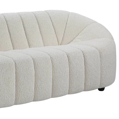 83" Osmash Sofa White Teddy Sherpa - Acme Furniture - Image 7