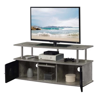 Designs2Go TV Stand For TVs Up To 50" With 3 Storage Cabinets And Shelf - Breighton Home - Image 3