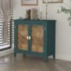 Archie Ash Wood Veneer 2 Door And Pine Legs Accent Cabinet With 1 Inner Shelf - The Pop Maison