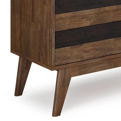 Medium Wright Storage Cabinet Rustic Natural Aged Brown - WyndenHall - Image 8