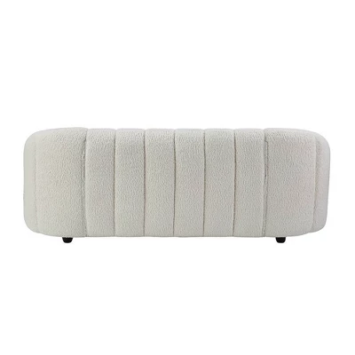 83" Osmash Sofa White Teddy Sherpa - Acme Furniture - Image 4