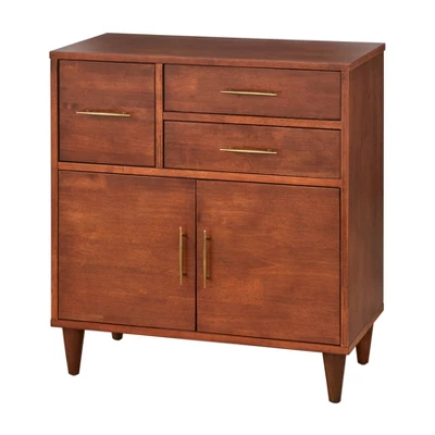 Ana Mid Century Modern Entryway Cabinet Oak - Lifestorey - Image 6