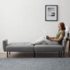 Comfort Collection Futon Sofa Bed With Box Tufting - Lucid