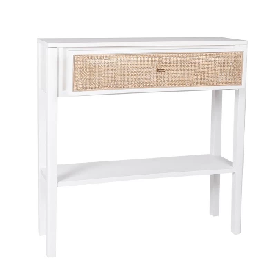 Sydney Side Table White/Tan - East At Main - Image 4