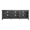 Better Home Products Noah Wooden 70 TV Stand With Open Storage Shelves Charcoal