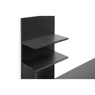 Armstrong Modern TV Stand For TVs Up To 60" Dark Brown - Baxton Studio - Image 2