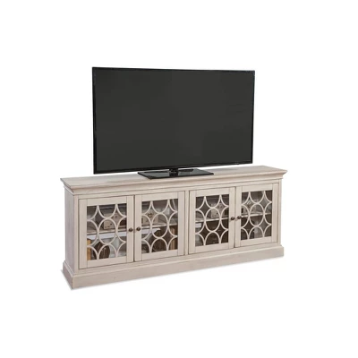 72" Rustic Four Door Tv Console Fully Assembled For Tvs Up To 70" - Martin Furniture - Image 2
