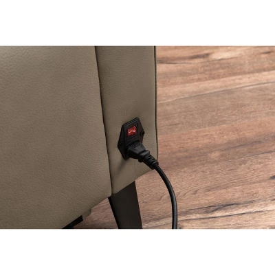 Marley Leather Power Recliner Sofa Loveseat With Power Headrests Beige - Abbyson Living - Image 14